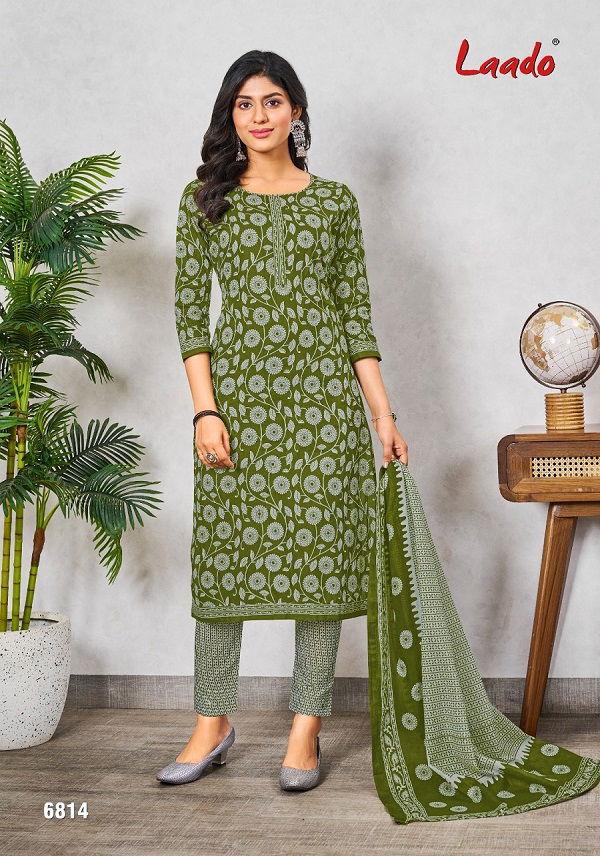 Laado Vol 68 Cotton Printed Dress Material Catalog
